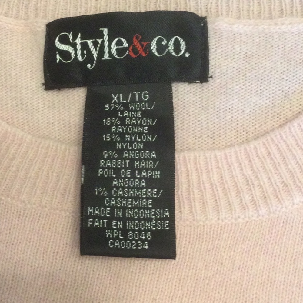 Style & Co sweater Sz XL - Picture 5 of 5